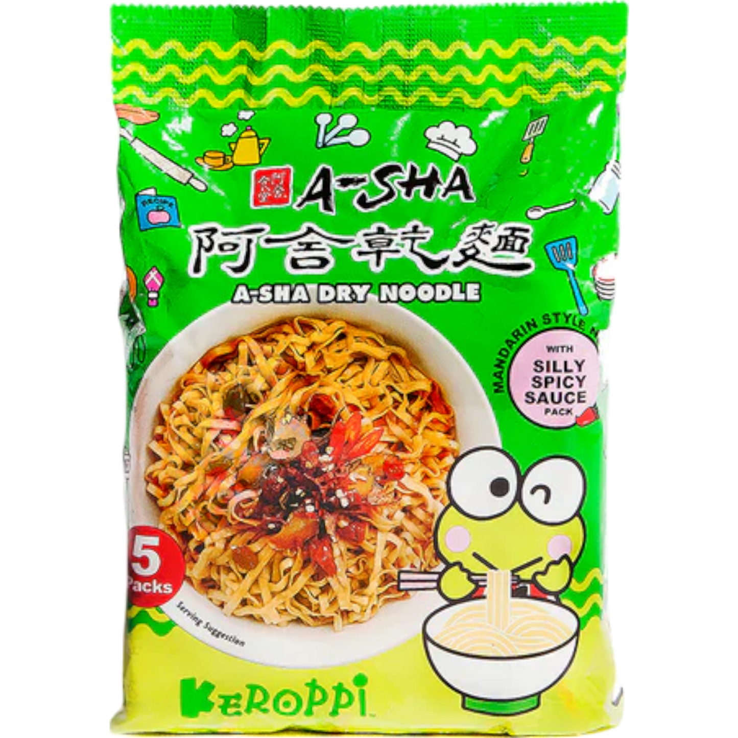 A-Sha Sanrio Keroppi Dry Noodles