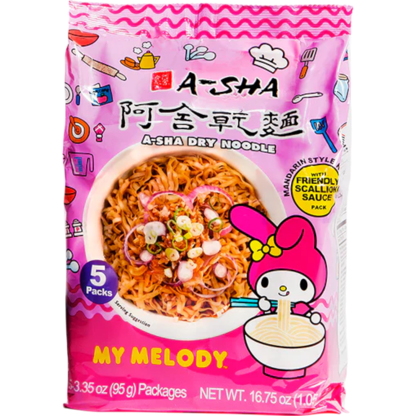 A-Sha Sanrio My Melody Dry Noodles