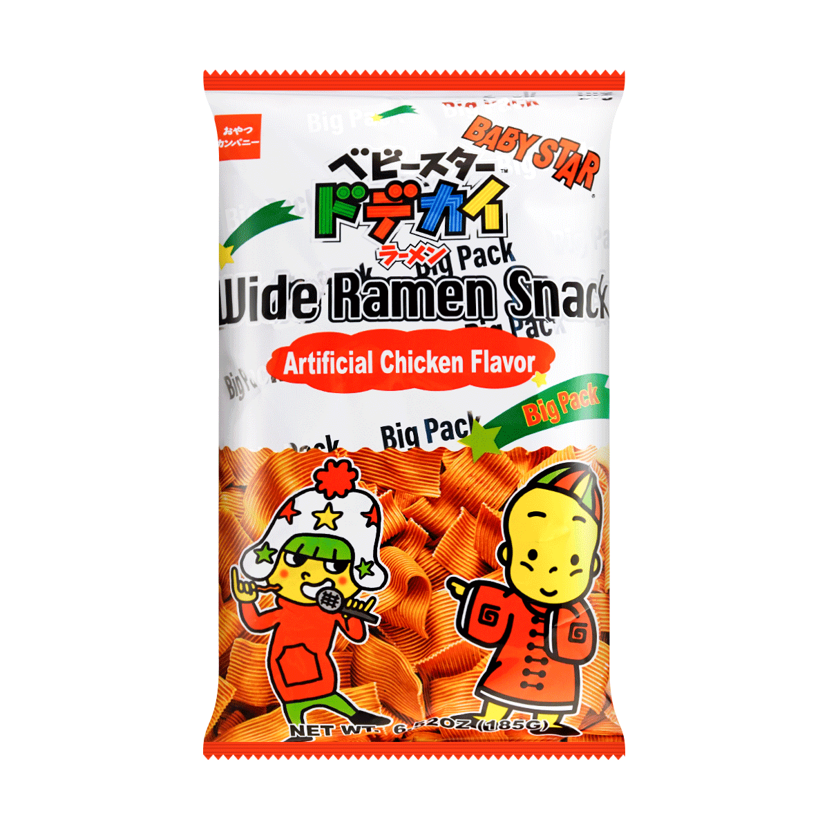 [6Packs] BABYSTAR, Wide Ramen Chicken Big Pack 185g*6Packs