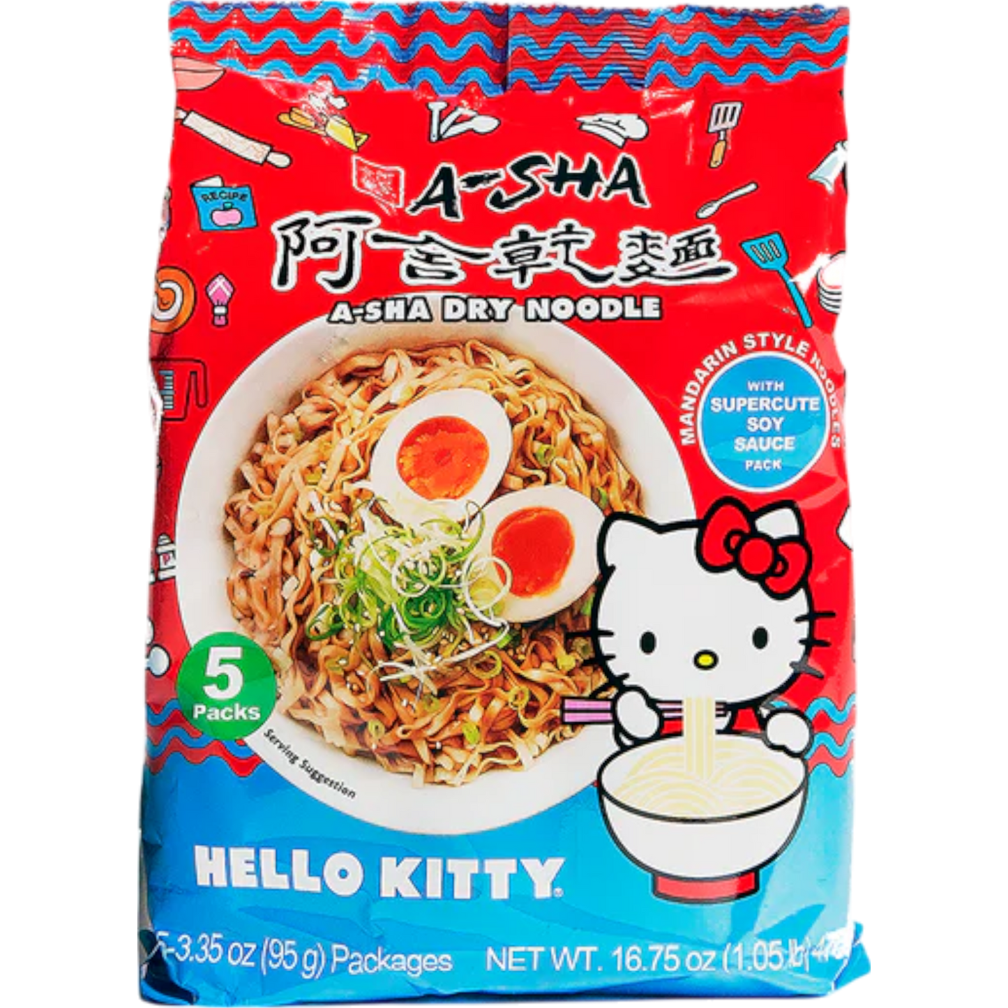 A-Sha Sanrio Hello Kitty Dry Noodles