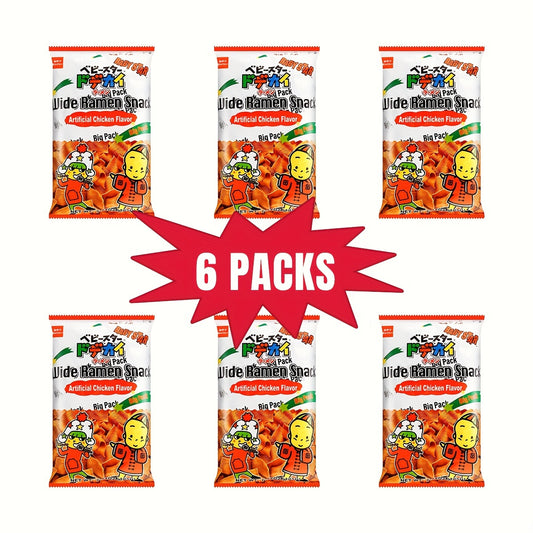 [6Packs] BABYSTAR, Wide Ramen Chicken Big Pack 185g*6Packs