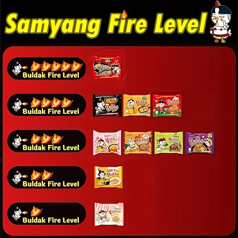 Samyang Buldak Mixed Flavors, 10Packs Variety Hot Chicken Ramen, Korean Spicy Noodles Assortment Set