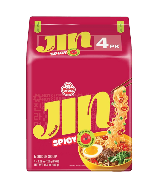 Jin Ramen- Korean Style Instant Noodles , Spicy Flavor