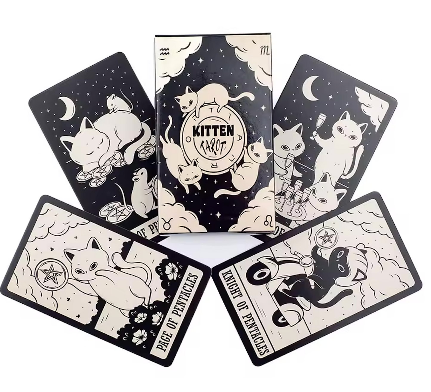 Kitten Tarot Deck – Cute Cat Tarot Cards for Divination & Gifts