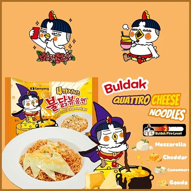 Samyang Buldak Mixed Flavors, 10Packs Variety Hot Chicken Ramen, Korean Spicy Noodles Assortment Set